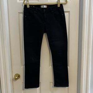 Cabi style 3189 Black new crop straight ankle jeans size 4